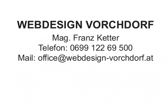 Webdesign Vorchdorf Franz Ketter
